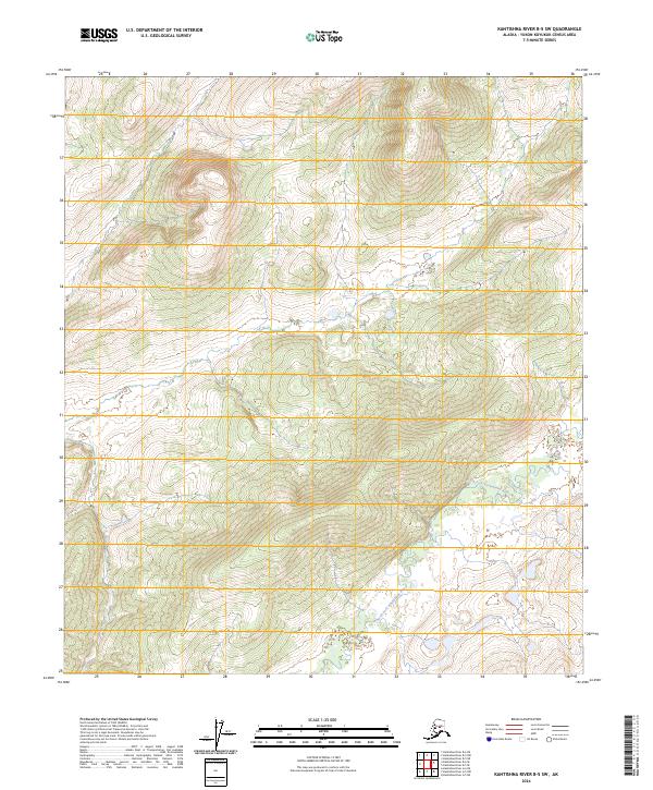 2024 Map of Kantishna River B-5 SW, 2024 Print