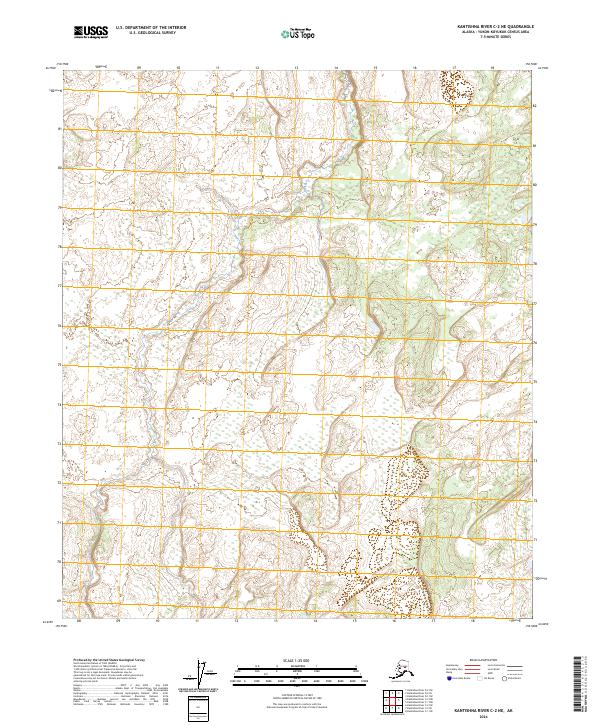 2024 Map of Kantishna River C-2 NE, 2024 Print