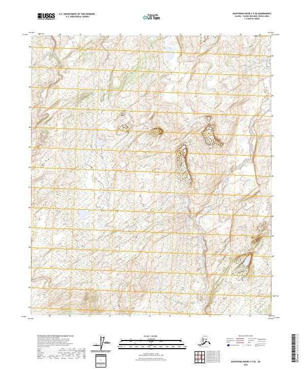 2024 Map of Kantishna River C-2 SE, 2024 Print