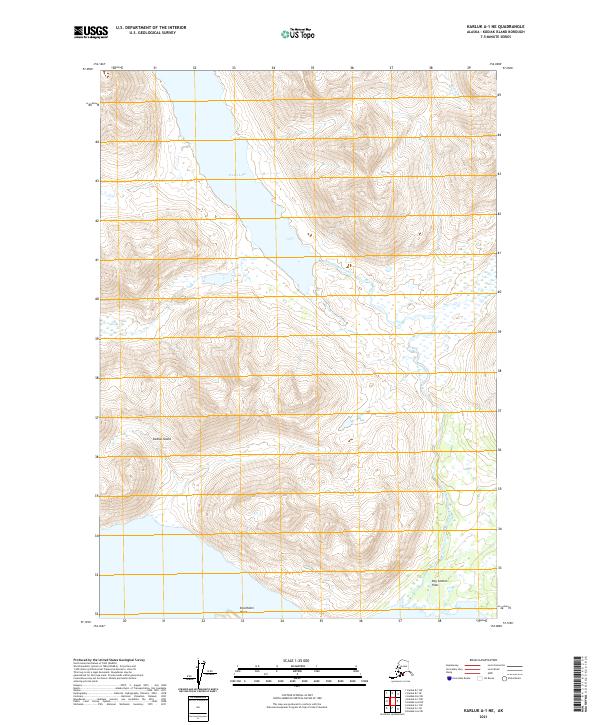 USGS Topographic Map – Karluk A-1 NE