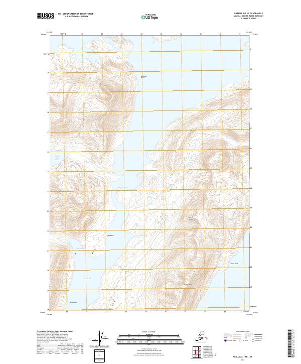 USGS Topographic Map – Karluk A-1 SE
