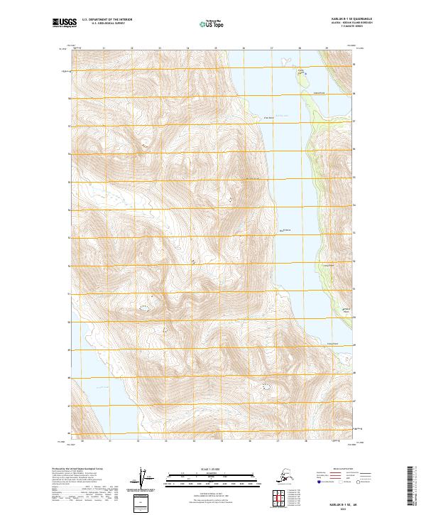 USGS Topographic Map – Karluk B-1 SE