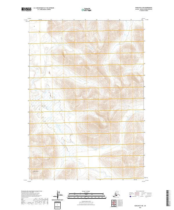 2021 Map of Karluk B-2 NE, 2021 Print