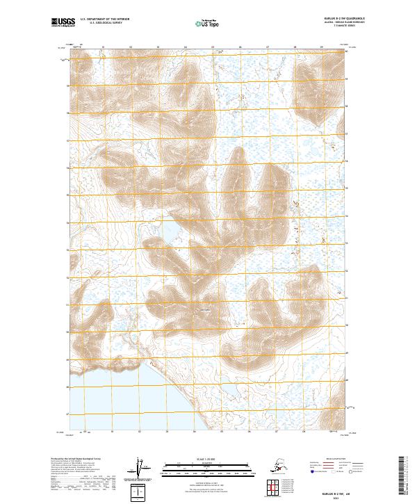 USGS Topographic Map – Karluk B-2 SW