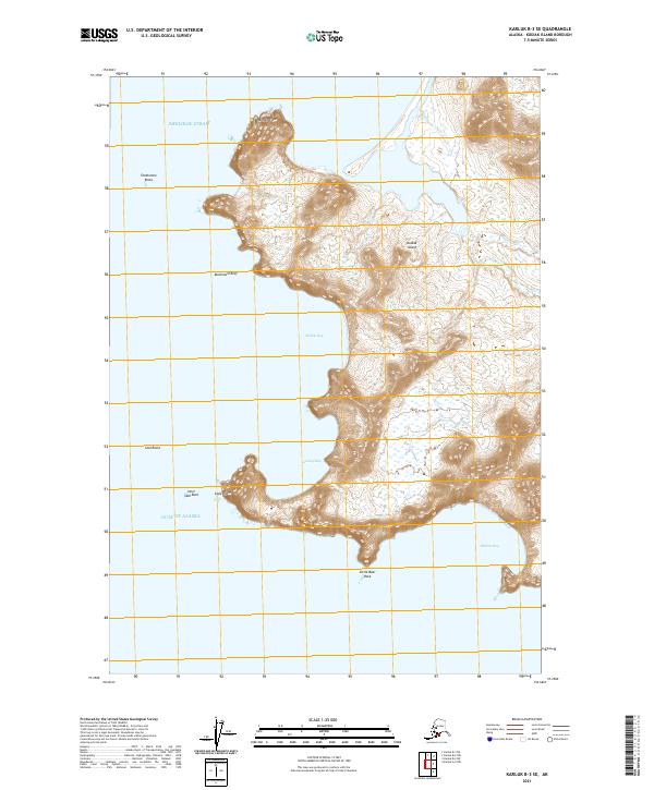 USGS Topographic Map – Karluk B-3 SE