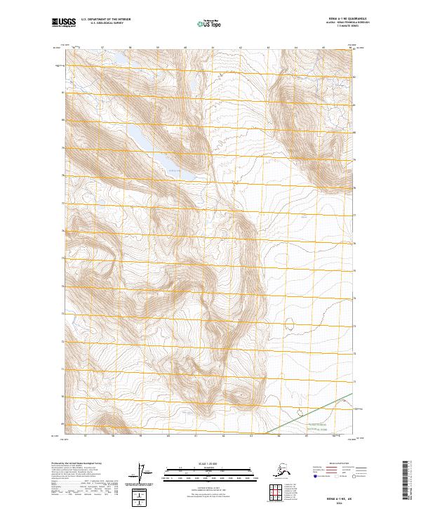 USGS Topographic Map – Kenai A-1 NE