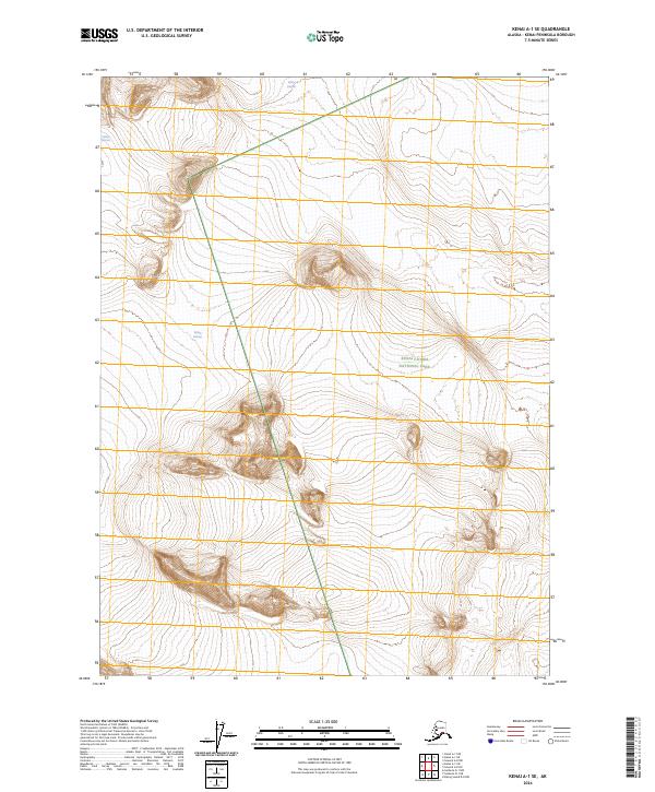 USGS Topographic Map – Kenai A-1 SE