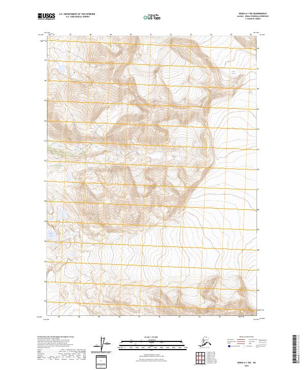 USGS Topographic Map – Kenai A-1 SW