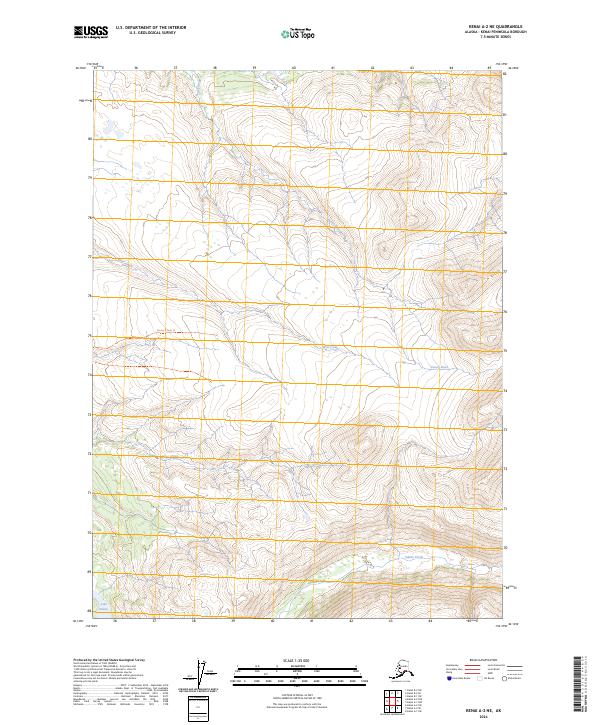 USGS Topographic Map – Kenai A-2 NE