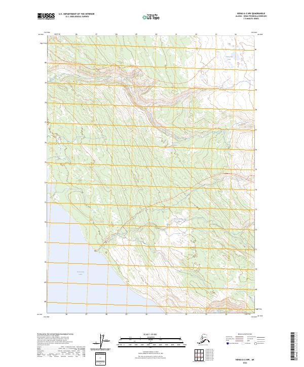 USGS Topographic Map – Kenai A-2 NW
