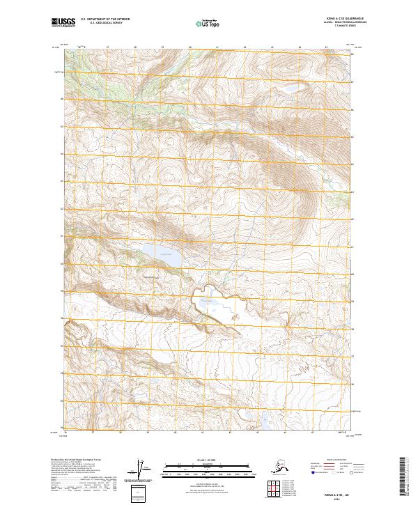 USGS Topographic Map – Kenai A-2 SE
