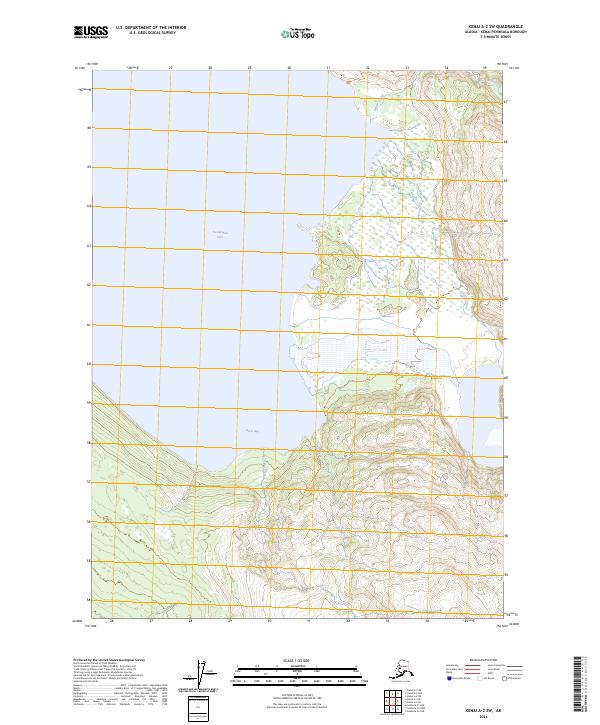 USGS Topographic Map – Kenai A-2 SW