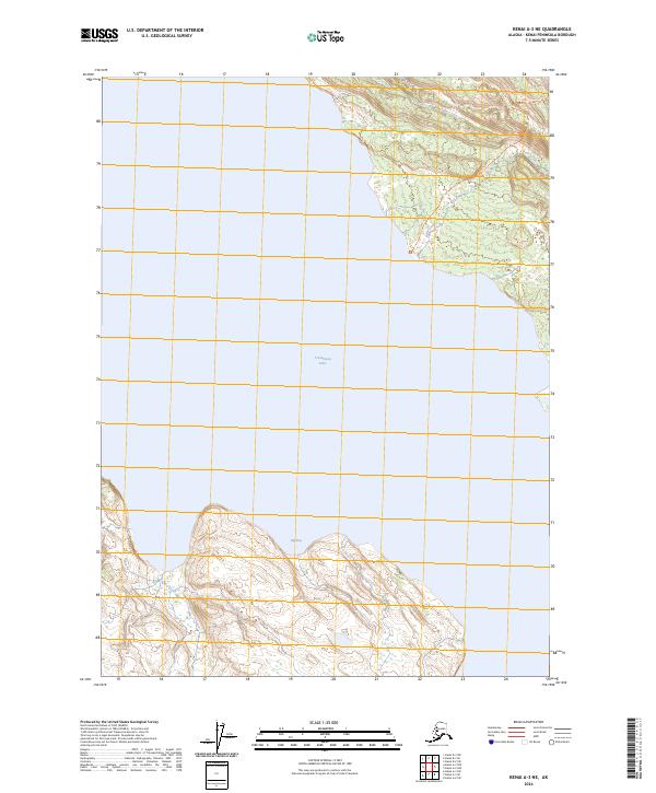 USGS Topographic Map – Kenai A-3 NE