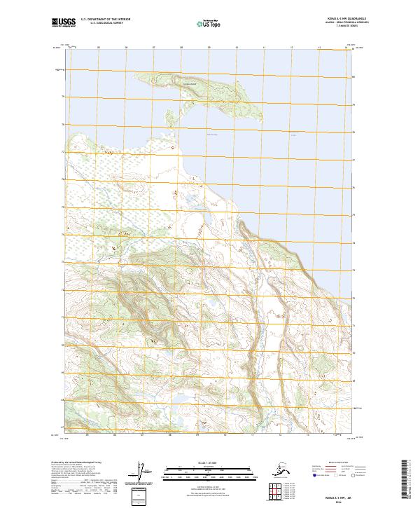 USGS Topographic Map – Kenai A-3 NW