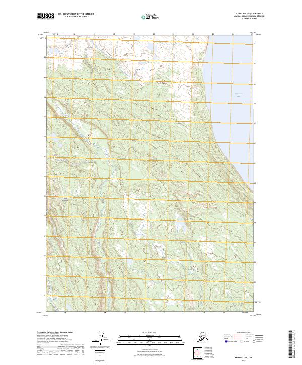 USGS Topographic Map – Kenai A-3 SE