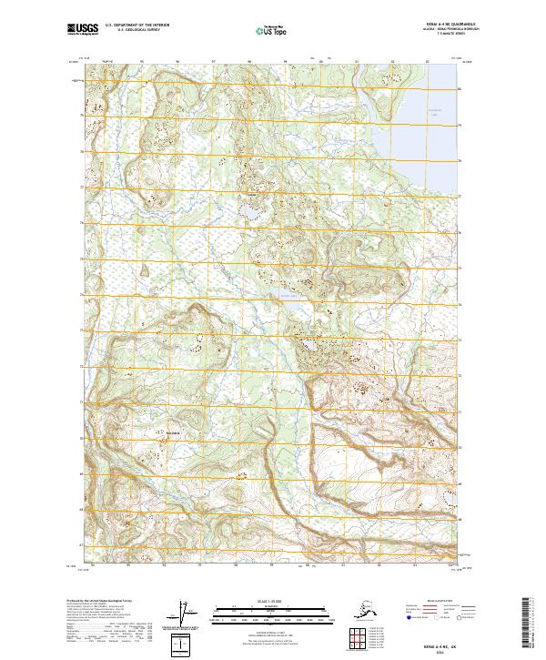 USGS Topographic Map – Kenai A-4 NE