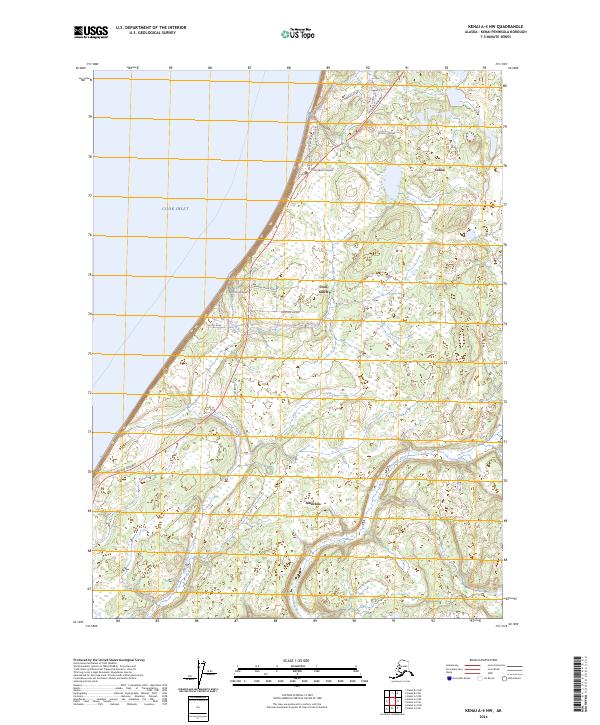 USGS Topographic Map – Kenai A-4 NW