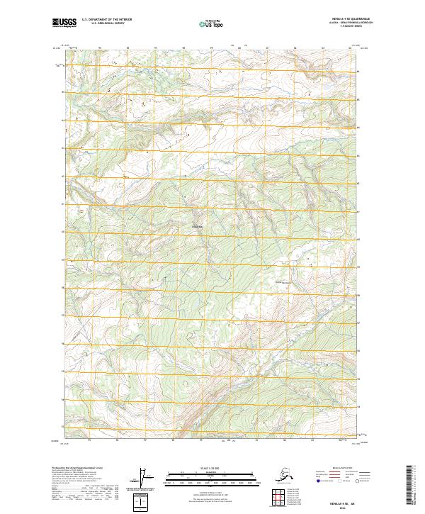 2024 Map of Kenai A-4 SE, 2024 Print