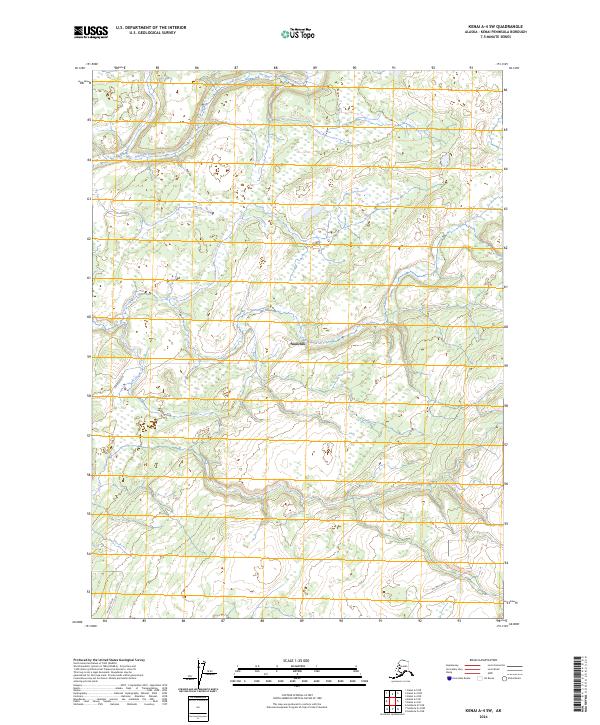 USGS Topographic Map – Kenai A-4 SW