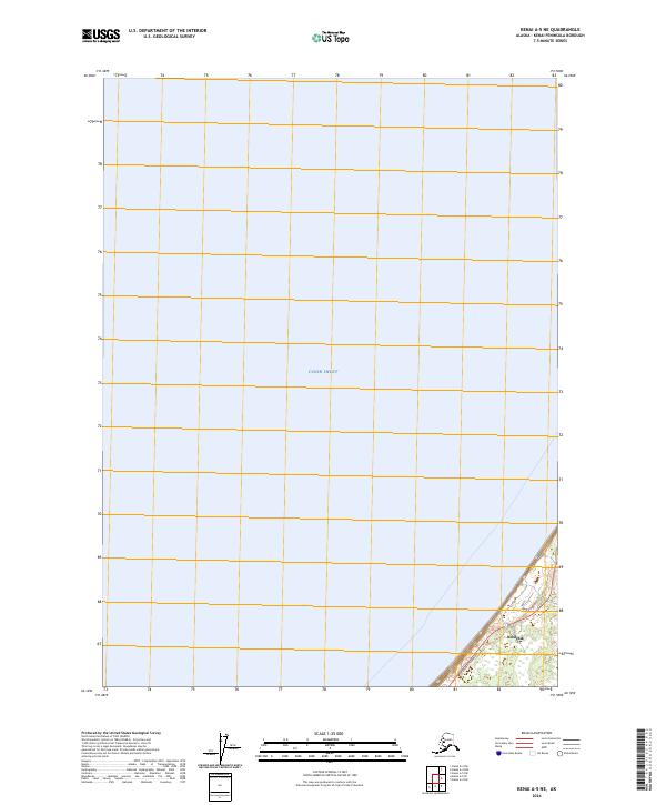 2024 Map of Kenai A-5 NE, 2024 Print