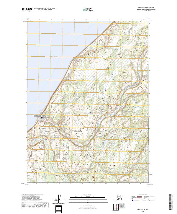 USGS Topographic Map – Kenai A-5 SE