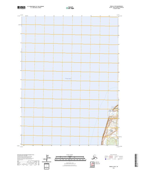 USGS Topographic Map – Kenai A-5 SW
