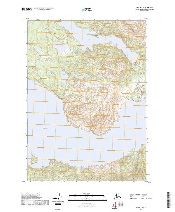 USGS Topographic Map – Kenai B-1 NW