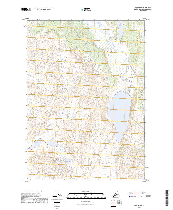 USGS Topographic Map – Kenai B-1 SE