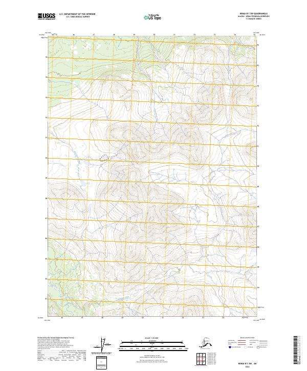 USGS Topographic Map – Kenai B-1 SW