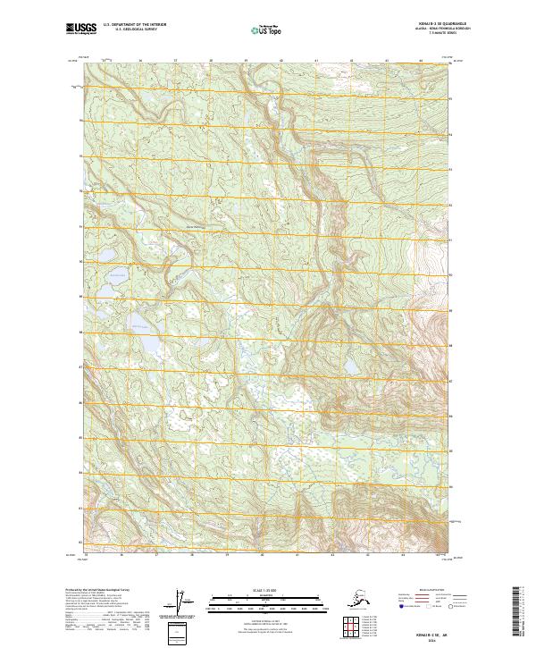 USGS Topographic Map – Kenai B-2 SE