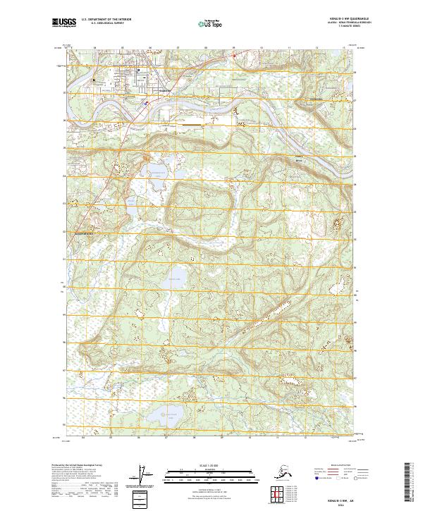 USGS Topographic Map – Kenai B-3 NW
