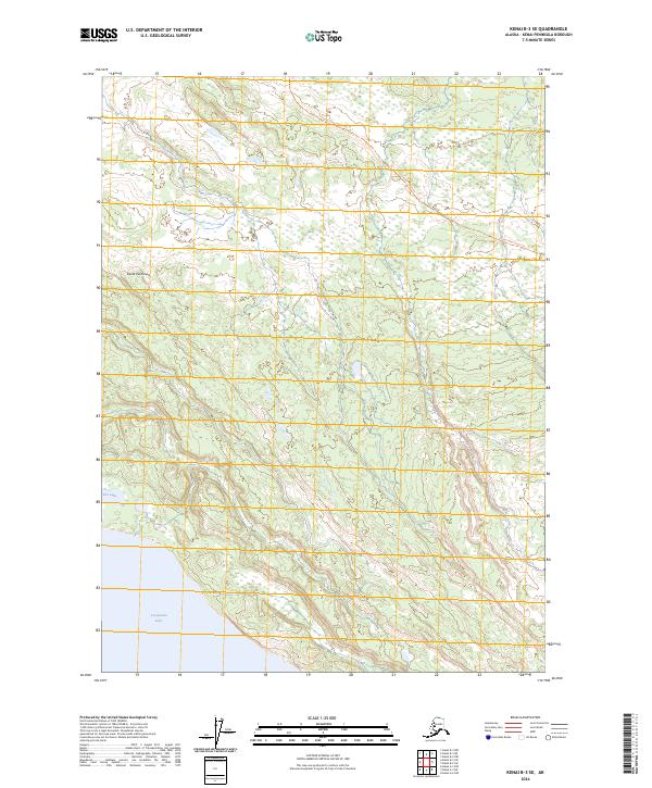 2024 Map of Kenai B-3 SE, 2024 Print