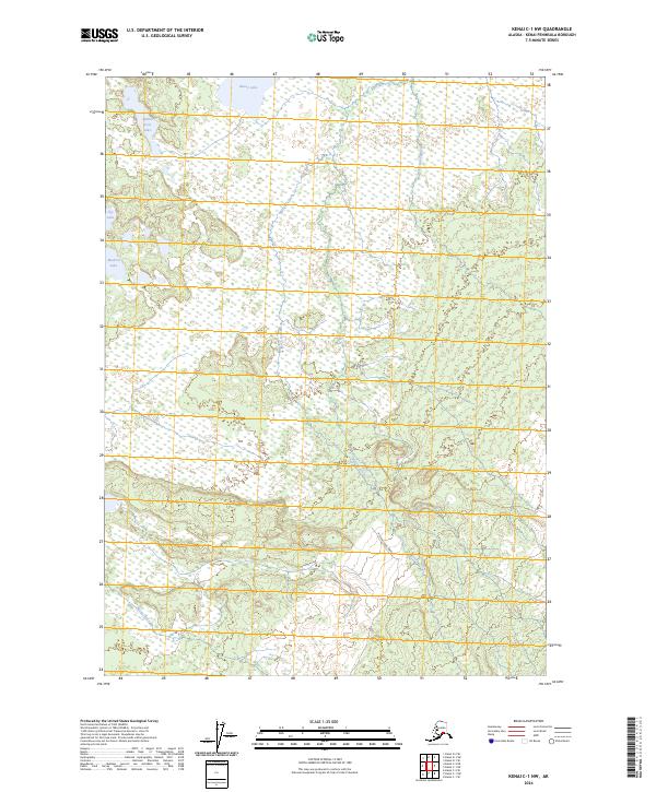 USGS Topographic Map – Kenai C-1 NW