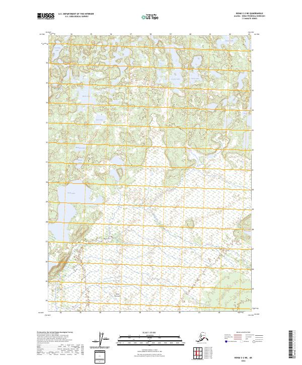 USGS Topographic Map – Kenai C-2 NE