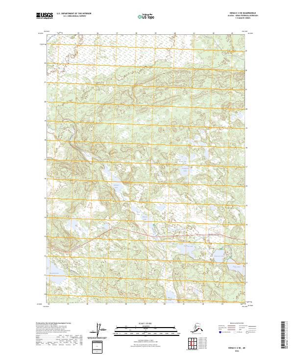 USGS Topographic Map – Kenai C-2 SE