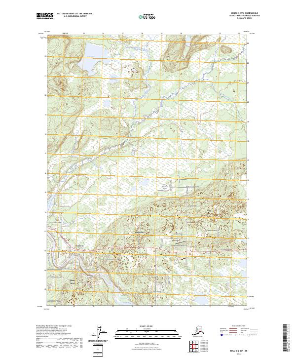 USGS Topographic Map – Kenai C-2 SW