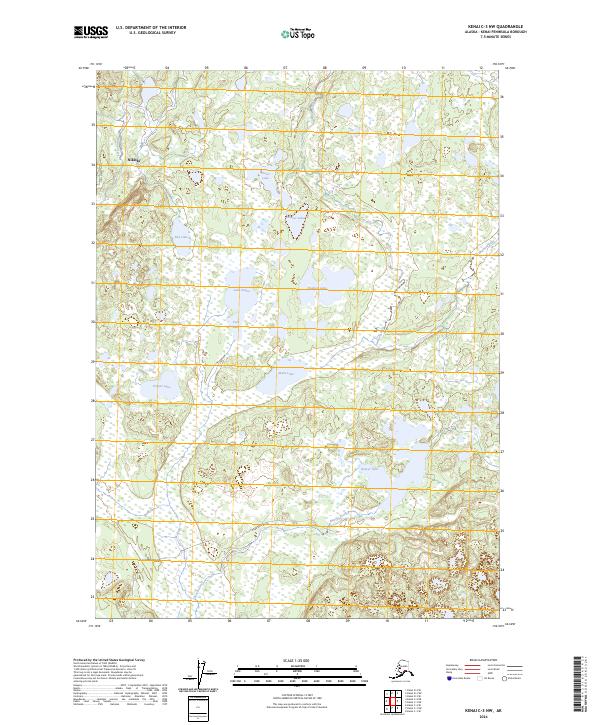 USGS Topographic Map – Kenai C-3 NW