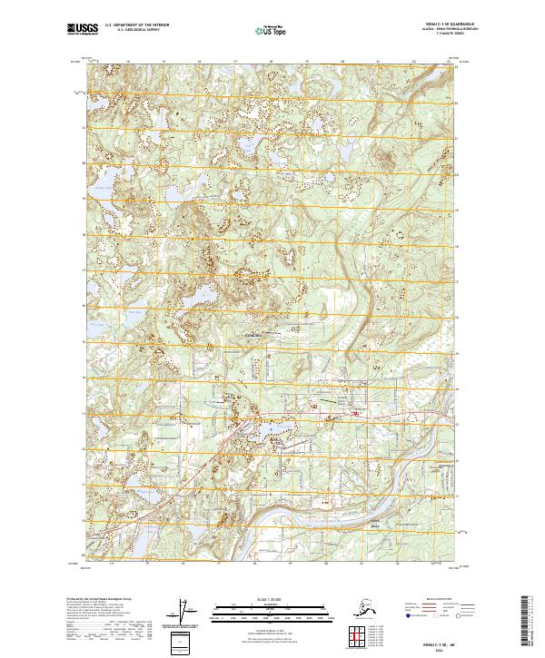 USGS Topographic Map – Kenai C-3 SE