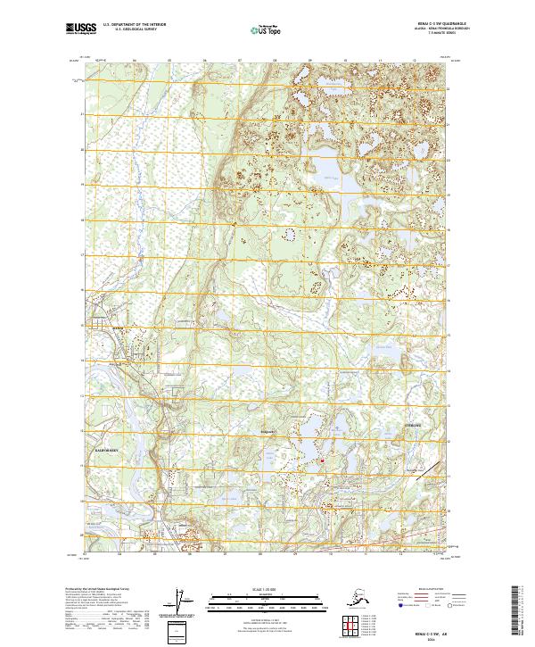 USGS Topographic Map – Kenai C-3 SW