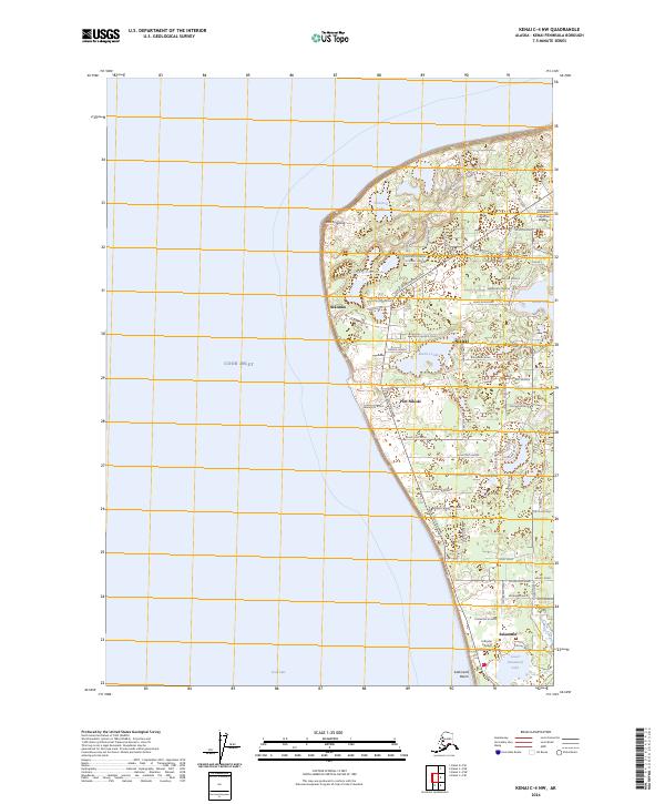 USGS Topographic Map – Kenai C-4 NW