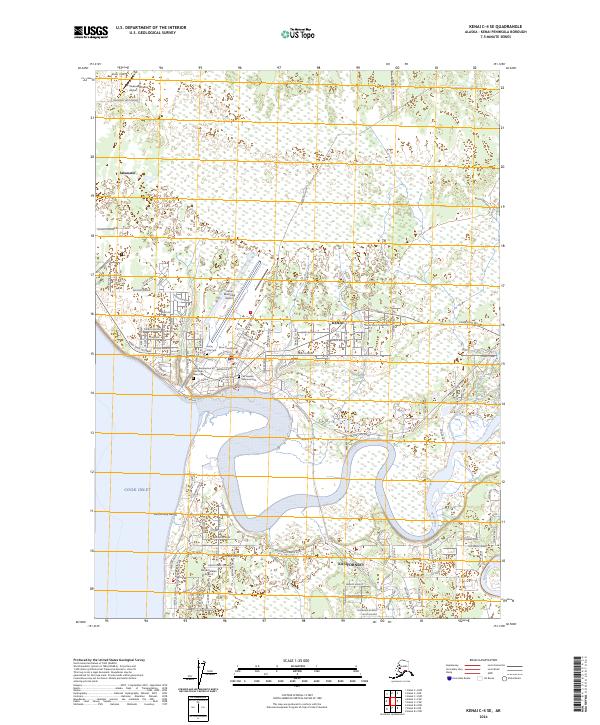 USGS Topographic Map – Kenai C-4 SE