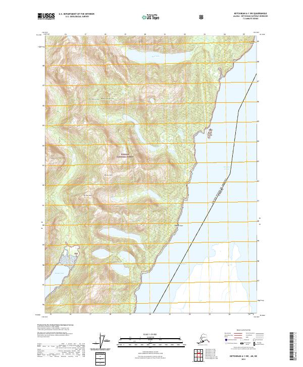 USGS Topographic Map – Ketchikan A-1 SW