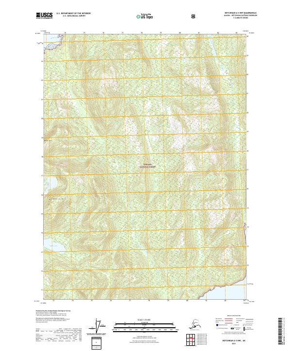 USGS Topographic Map – Ketchikan A-3 NW