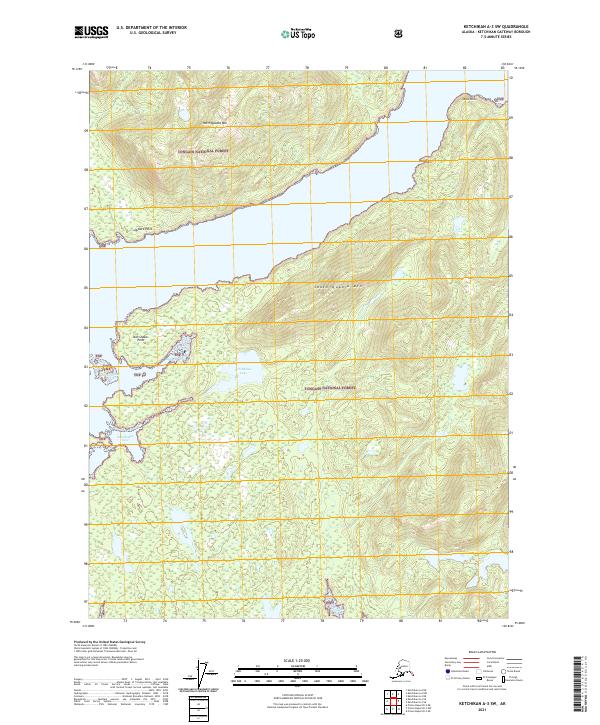 USGS Topographic Map – Ketchikan A-3 SW