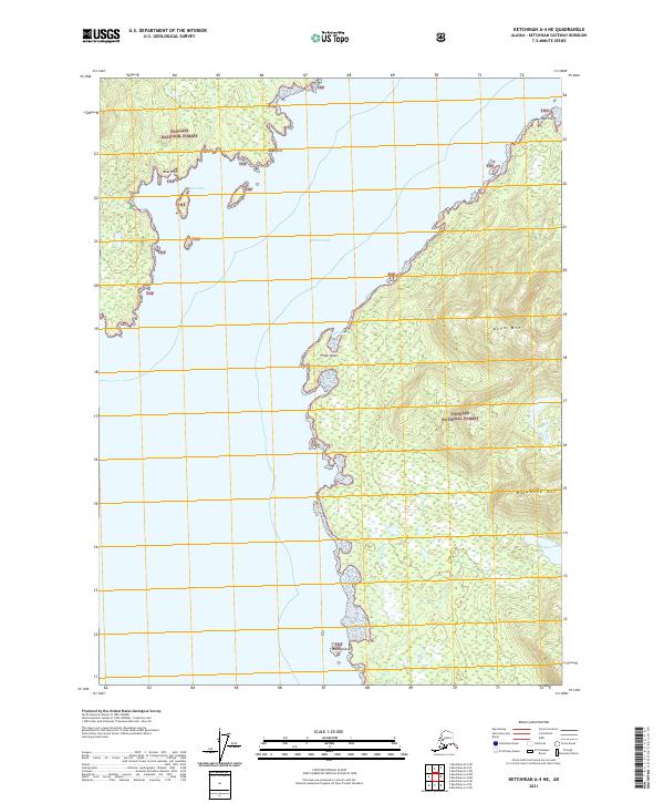 USGS Topographic Map – Ketchikan A-4 NE