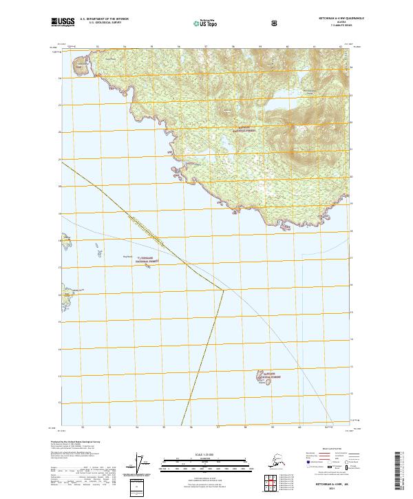 USGS Topographic Map – Ketchikan A-4 NW