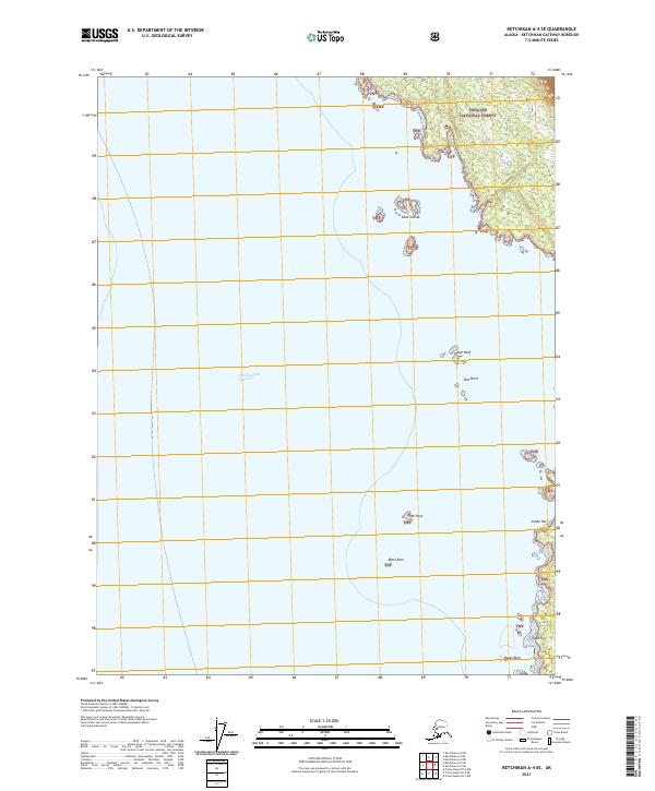 USGS Topographic Map – Ketchikan A-4 SE