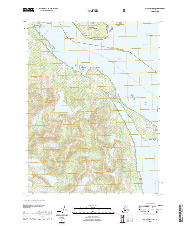 USGS Topographic Map – Ketchikan A-5 NE