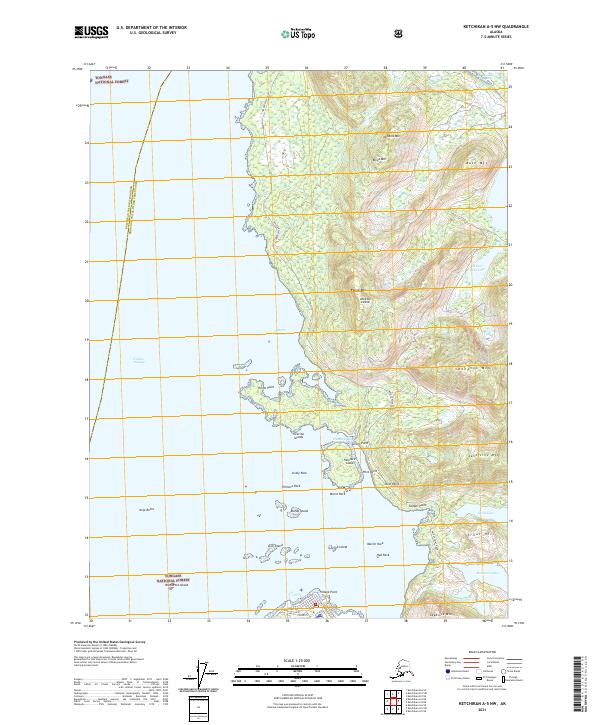 USGS Topographic Map – Ketchikan A-5 NW