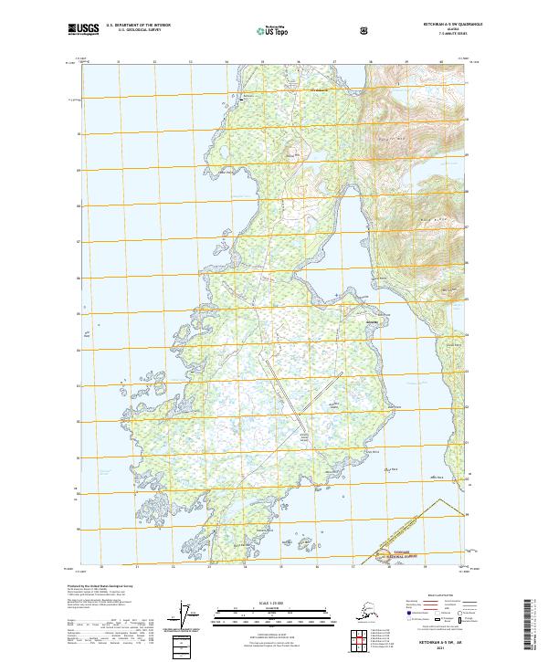 USGS Topographic Map – Ketchikan A-5 SW